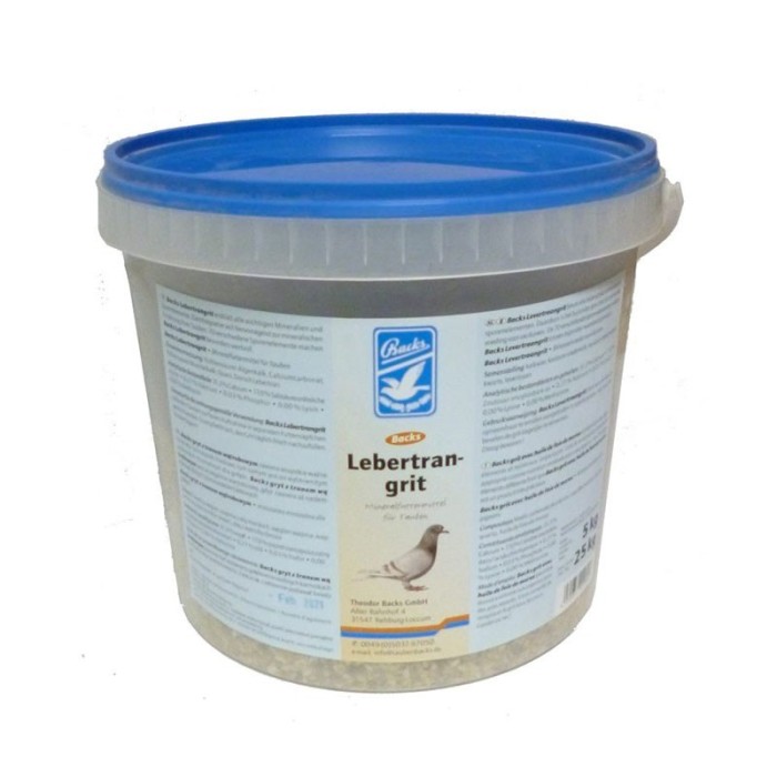 Lebertrangrit / Grit con Aceite de Hígado de Bacalao - 5 kg.